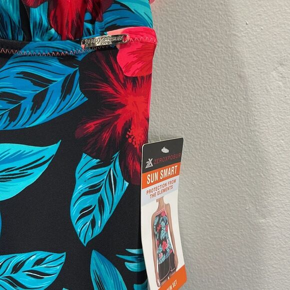 ZERO XPOSURE sunsmart tankini set Size Med 10/12 - Picture 11 of 14